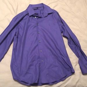 Men’s purple button down shirt